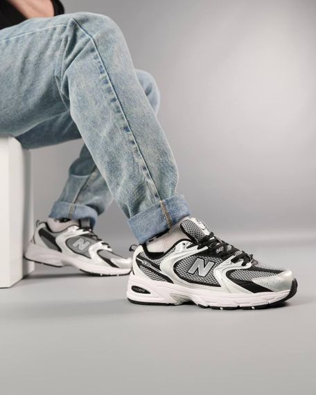 Мужские кроссовки New 530 Premium  White Grey Black Silver весна / літо / осінь А1157 44 28 - 28,5 см | Зображення 2