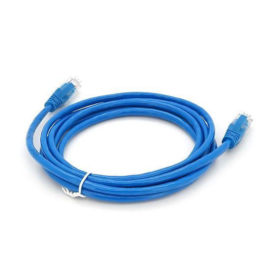 Патч-корд литой RITAR,UTP,RJ45,Cat.5e,2m,синий,Cu (медь) | Зображення 1