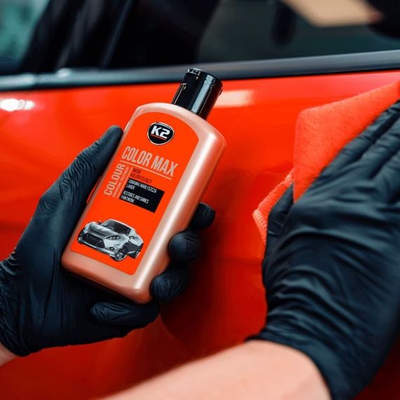 Поліроль восковий для кузова K2 Max Color червоний 250 мл (K020RED) | Зображення 3