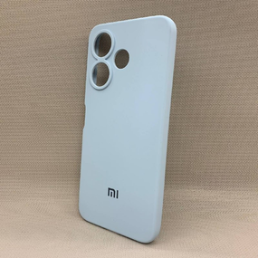 Чохол з логотипом для Xiaomi Redmi 13 | Протиударний | Soft Touch | Блакитний