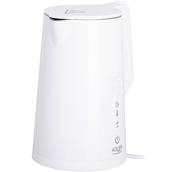 Електрочайник Adler AD 1345 white 1850-2200Вт/ 1.7л/ STRIX/ встановлення температури/