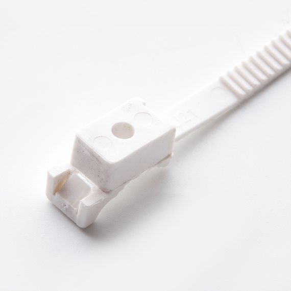 Крепеж ремешковый белый 10х120мм (пач 50шт) APRO | Зображення 1