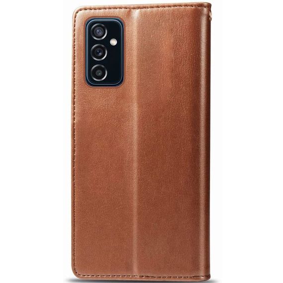 Шкіряний чохол-книжка GETMAN Gallant (PU) для Samsung Galaxy M34 5G Коричневий | Зображення 3