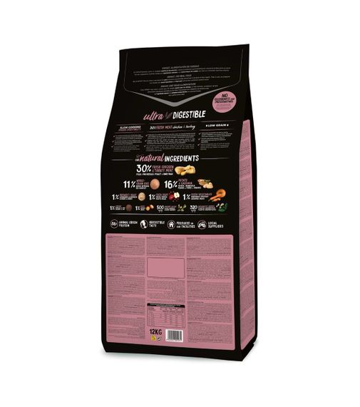 Сухой корм для щенят средних пород с курицей Ownat Ultra Puppy Medium, 12 кг | Зображення 1