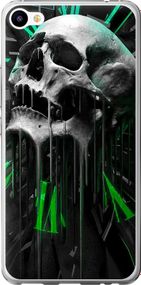 Чехол на Meizu M3x Череп-часы "4100u-633-17620"