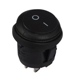 Перемикач KCD1-8-101 B/B 1 клавіша чорний круглий Ny95500747