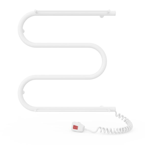 Електрична рушникосушарка Laris Зебра Змійовик 25 ЧФ3 500 х 500 з 2-ма поличками Е (підкл. справа) | Зображення 1