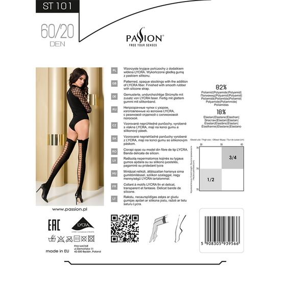 Панчохи Passion ST101 3/4 nero | Зображення 3