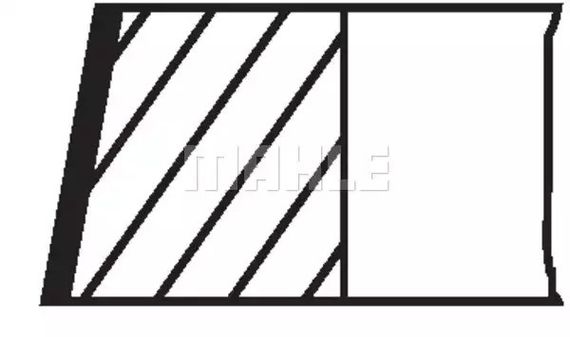 Кільця поршневі RENAULT 81,00 1,7i F2N/F3N , MAHLE/KNECHT (02182N0) | Зображення 1