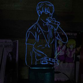 Акриловый светильник-ночник Чон Джонгук синий tty-n001514