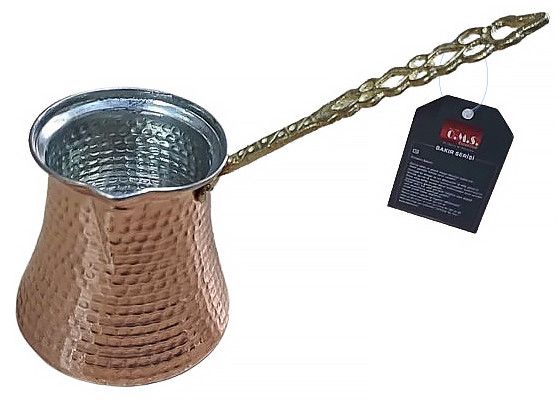 Медная турка ручной работы O.M.S. Collection 0,55л Золотистый (Турция) | Зображення 3