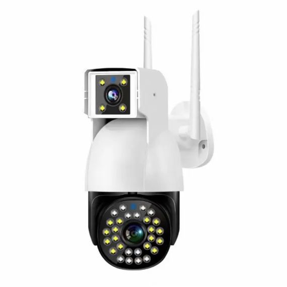 Бездротова Камера DUAL CAMERA P12 WIFI IP 360/90 V380PRO 3+3.0mp Поворотна вулиця з датчиком руху