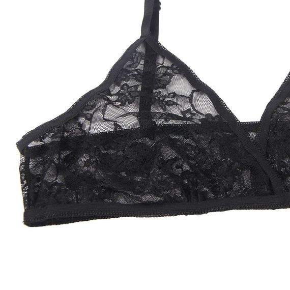 Комплект білизни з рукавичками Star Night мереживний, чорний, XS-S Sex Aura | Зображення 7