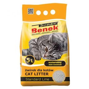 Бентонітовий наповнювач Super Benek Standard Line Natural без запаху 5 л
