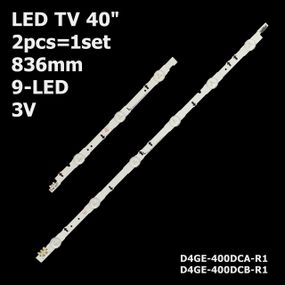 LED підсвітка TV 40" inch 3-6led 836mm D4GE-400DCA-R1 R2 D4GE-400DCB-R1/R2 5шт. A+5шт. B 2шт. (Original)