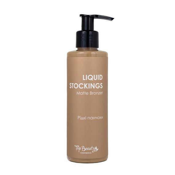 Крем-тон для ног Top Beauty Matte Bronzer Liquid Stockings (200 мл)