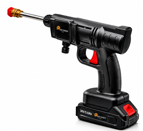 Акумуляторна мийка високого тиску LEO TOOLS 36V портативний автомийник мийка для авто садовий оприскувач | Зображення 2