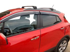 Вітровики з хромом (4 шт, Niken) для Opel Mokka 2012-2021 рр
