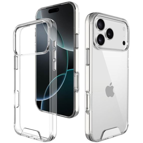Чохол TPU Space Case transparent Apple iPhone 17 Pro (6.3") Прозорий | Зображення 3