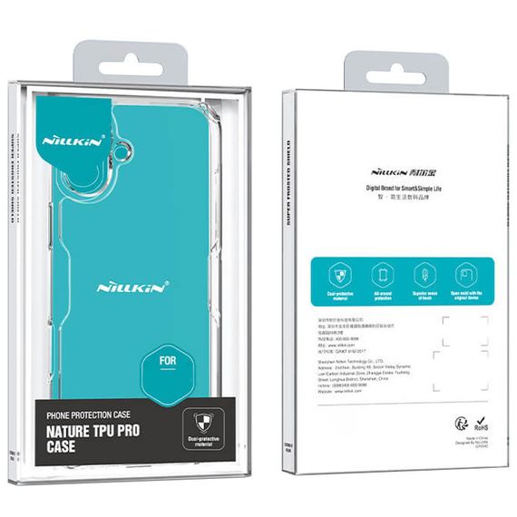 TPU чехол Nillkin Nature Pro Series для Apple iPhone 16 (6.1") Бесцветный (прозрачный) | Зображення 7
