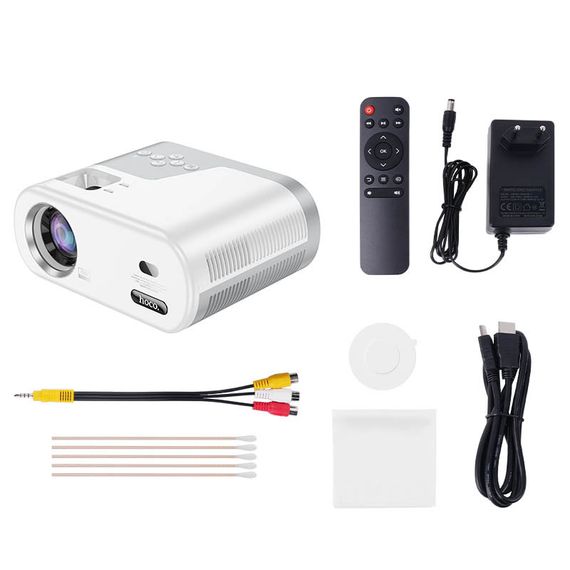 Проектор Hoco DT2 Smart 720p Android version Gray / White | Зображення 3