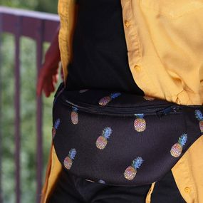 Сумка на пояс бананка Bumbag Авокадо 27x16 см (BB_20J005_BL)