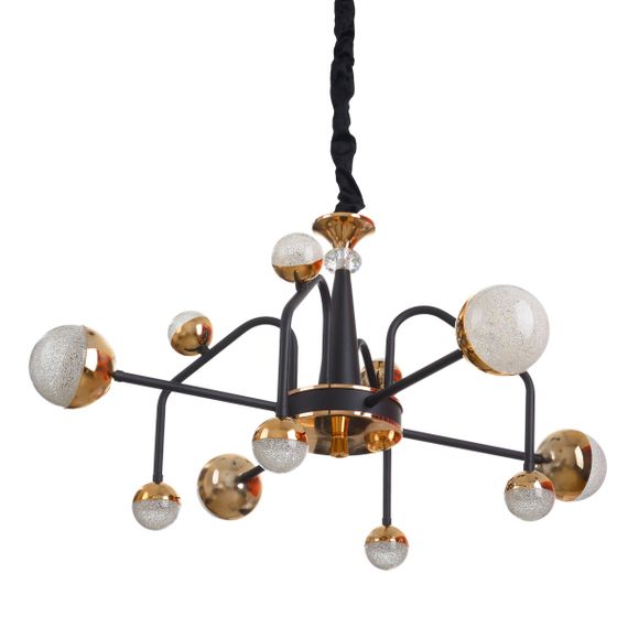 Люстра молекула подвесная LED 48W WW+NW+CW BK+GD (BL-794S/12) | Зображення 3