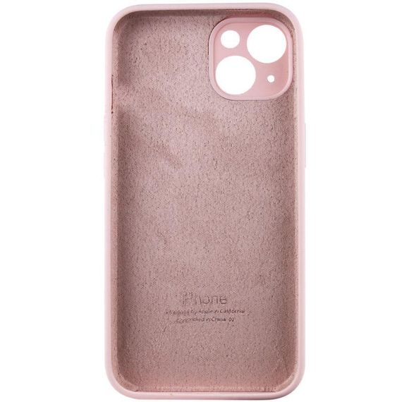 Чохол Silicone Case Full Camera Protective (AA) для Apple iPhone 13 (6.1") Рожевий / Chalk Pink | Зображення 3