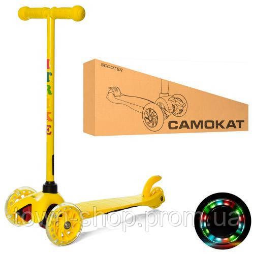 Детский самокат iTrike BB 3-013-5-Y MINI светящиеся колеса | Зображення 1