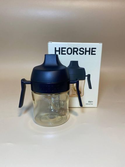 Поїльник дитячий HEORSHE 210 мл Чорний | Зображення 3