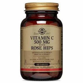 Витамин C Solgar Vitamin C with Rose Hips 500 mg 100 Tabs