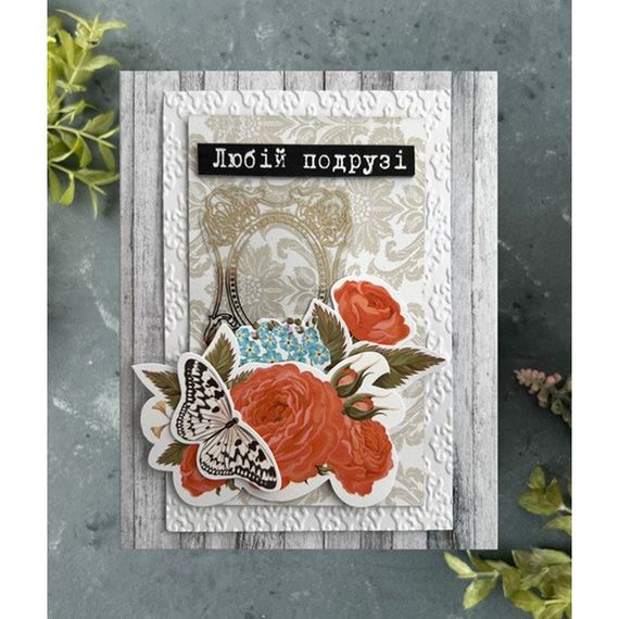 Набір для створення вітальних листівок "Трояндові мрії" FDGCK-042, 6 шт | Зображення 6