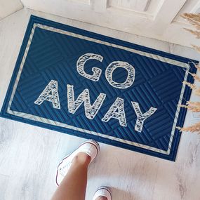 Коврик придверный с принтом Go away 45x75x0,4 см (KOV_20S007)