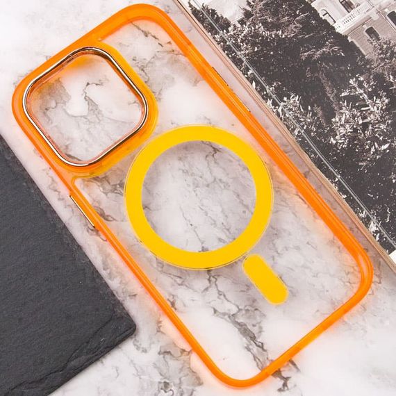 Чохол TPU Iris with MagSafe для Apple iPhone 13 Pro (6.1") Помаранчевий | Зображення 4