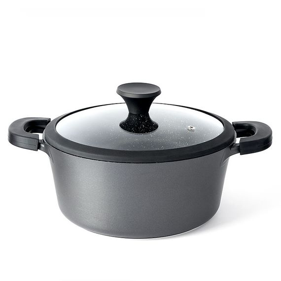 Каструля алюмінієва Біол Classic K301PC, 2.5 л, 20 см, з кришкою і антипригарним покриттям