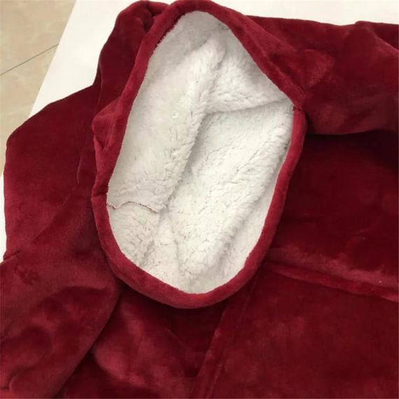 Плед-Толстовка з капюшоном і рукавами Huggle Hoodie Blanket 3-в-1 Унісекс • Теплий худі + Зігріваючий ковдру + Домашній халат | Зображення 1