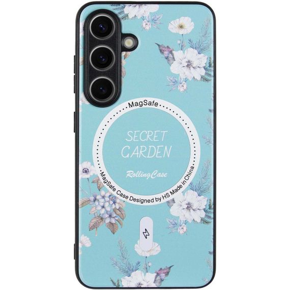 TPU+PC чехол Secret Garden with MagFit для Samsung Galaxy S23 FE Mint | Зображення 1