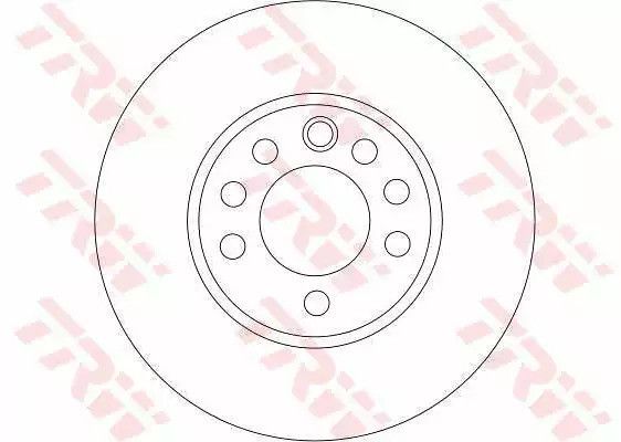 Диск гальмівний VECTRA/SIGNUM/SAAB передній, TRW (DF4293) | Зображення 1