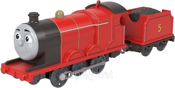 Классический моторизованный поезд Джеймс из юбилейной серии к 80-летию Thomas & Friends Оригинал Fisher-Price | Зображення 1