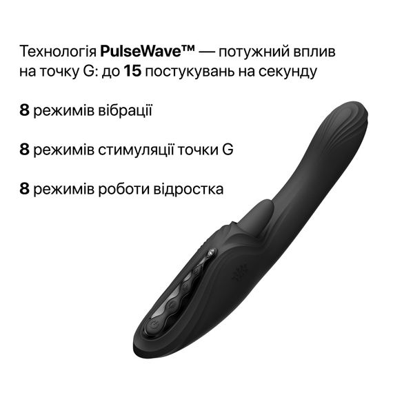 Смарт-вібратор Zalo Ares Obsidian Black, підігрів, 3 мотори, язичок для клітора, стимуляція точки G | Зображення 4