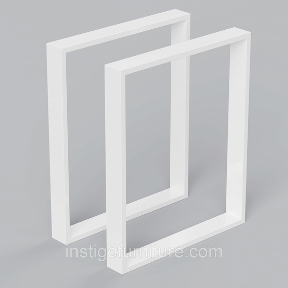 Комплект опор для стола из металла 500×80mm, H=730mm (профильная труба: 80x20mm)