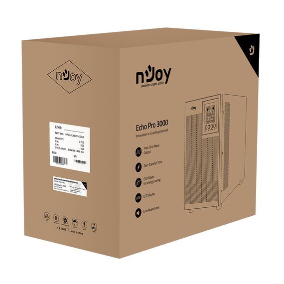 Пристрій безперебійного живлення nJoy Echo Pro 3000VA USB (UPOL-OL300EP-CG01B) | Зображення 4