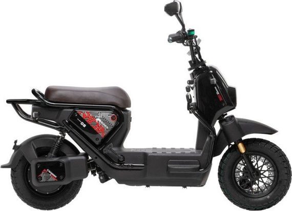 Электроскутер Crosser CR-4 PRO 1200W, LiFePO4 76.8V 30Ah, до 25 км/ч, дисковые тормоза, бескамерные шины Черный | Зображення 1