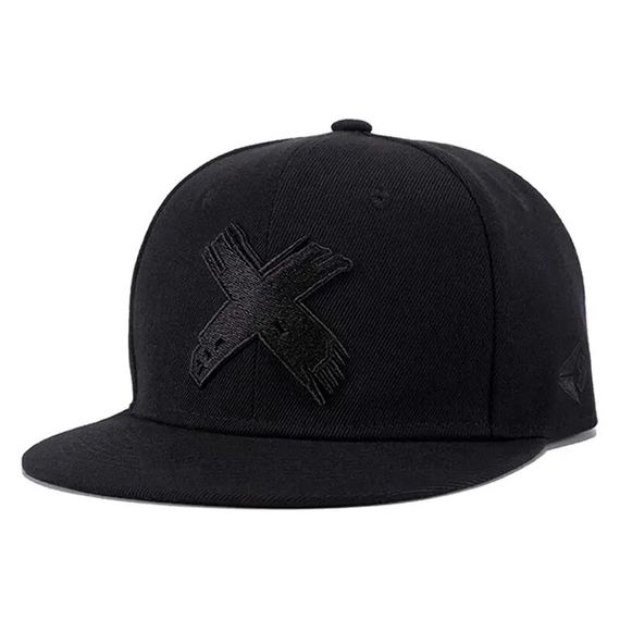 Кепка снепбек (Snapback)  з хрестиком Чорний з білим 56-61р (9057) | Зображення 5