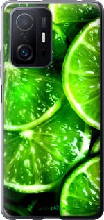 Чохол на Xiaomi 11T Зелені часточки лимона "852u-2487-2448"