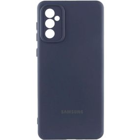 Чохол Silicone Cover Lakshmi Full Camera (AA) with logo для Samsung Galaxy S24 Білий / White Синій / Midnight blue