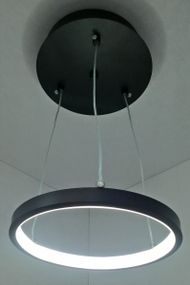 Люстра світлодіодна підвісна LED світильник для квартири на стелю лед 25529 Чорний 13-100х20х20 см.