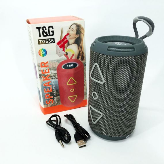 Колонка с блютуз беспроводная с подсветкой TG656 Колонка портативная радио блютус HU-86 | Зображення 9
