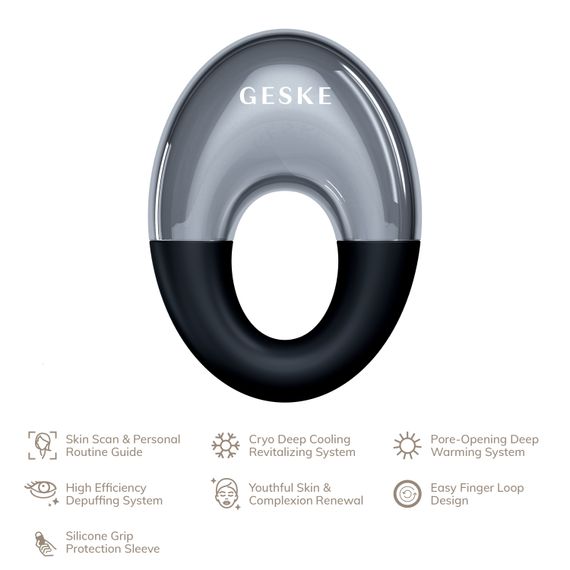 Масажер для очей GESKE Cool&Warm Eye Massager 7в1 black | Зображення 1