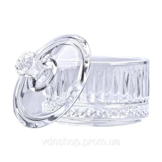 Цукерниця з кришкою Ø 6.5 см скляна HP-YH-29 | Зображення 3